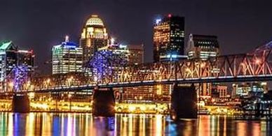 Beautiful Lights over Louisville Kentucky