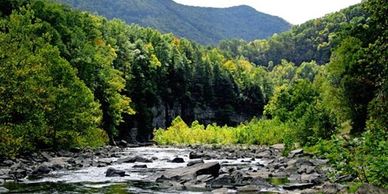 Appalachian mountain streams 