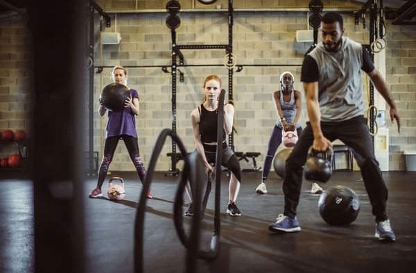 Group functional fitness workout