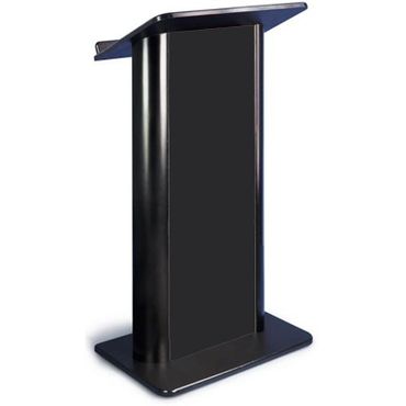 Black lectern podiums