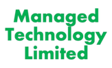 Green text reading 'Managed Technology Limited' on a transparent background.