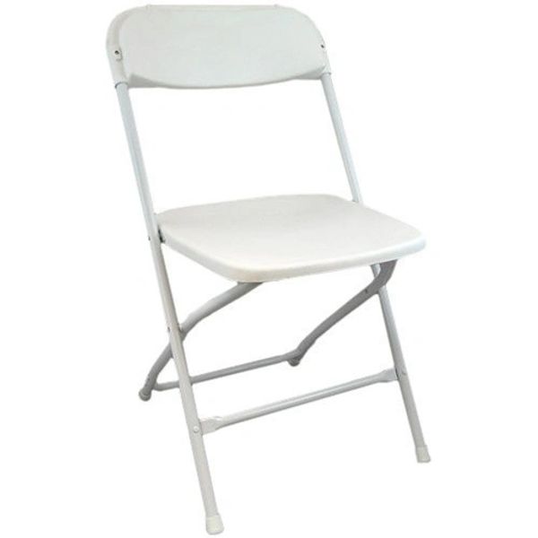 white folding chair for rent