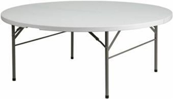 5 foot round folding table for rent