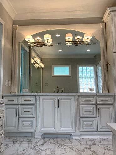 Custom Bath Mirror by Century Glass.