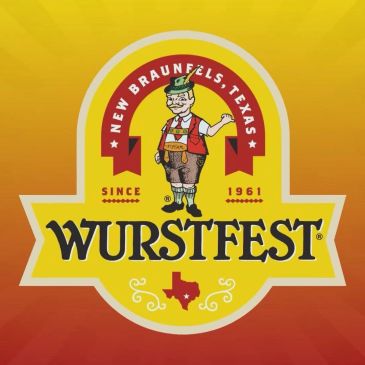 Logo for Wurstfest in New Braunfels, Texas, established in 1961.