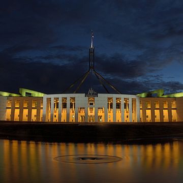 Parliament House by night