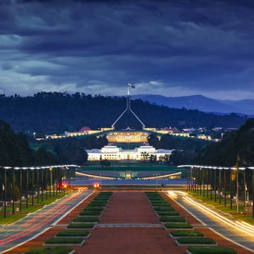 Parliament house in Canberra