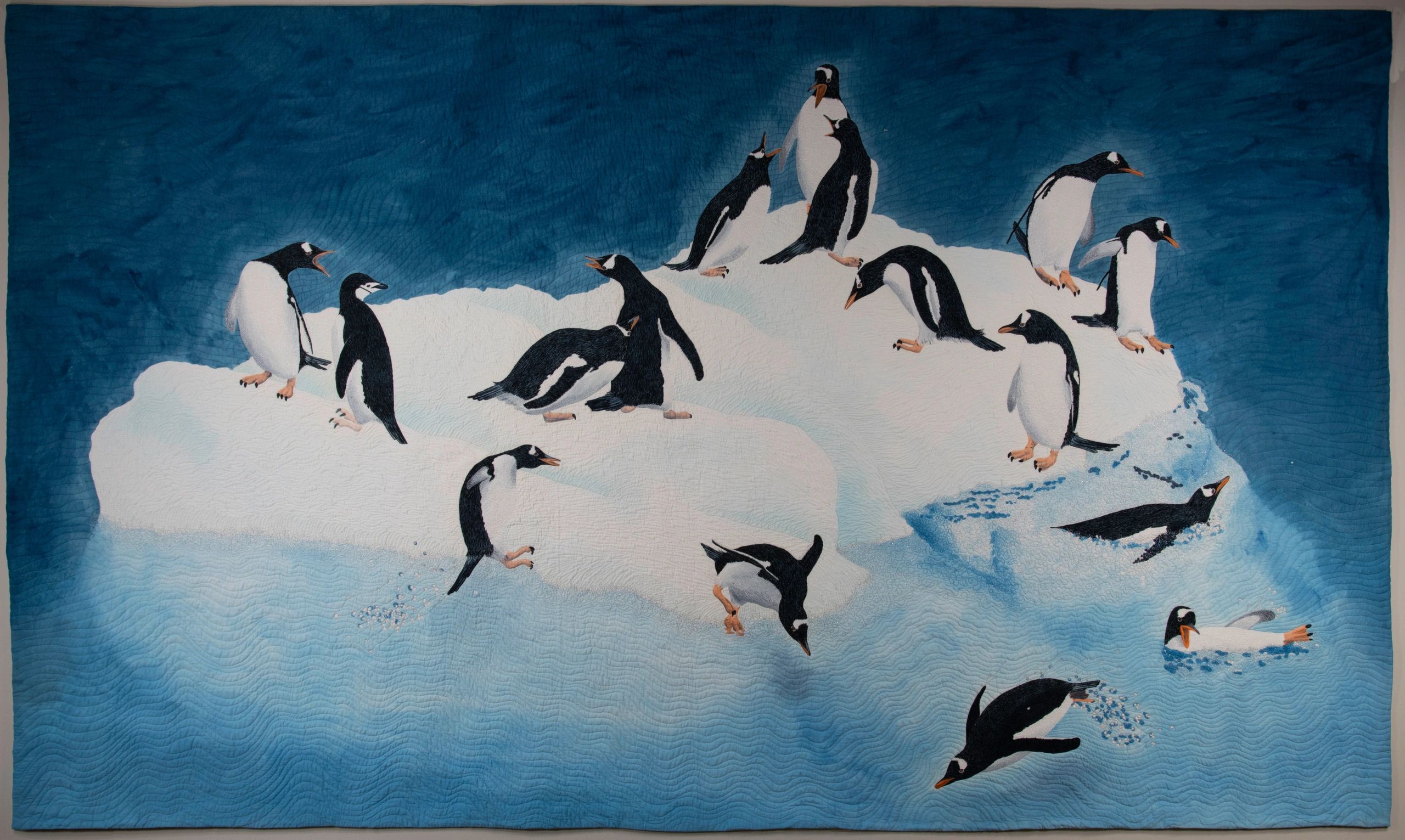 Penguin Playground (2020) 85"x50"