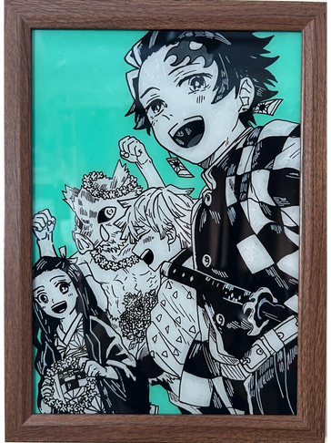 Tanjiro and his friends from Demon Slayer