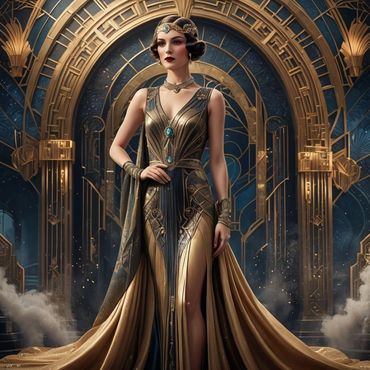 Gatsby Girl - AI generated by Marti Gold
