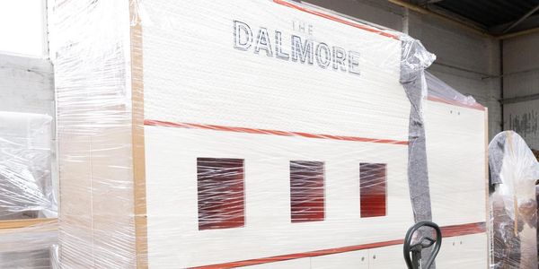 wrapped bespoke bar for a whisky brand