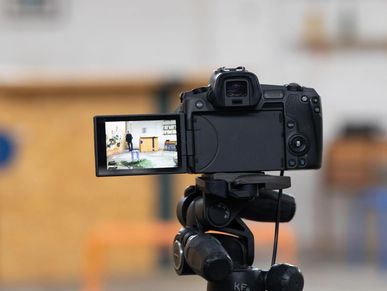 back of a camera showing view screen