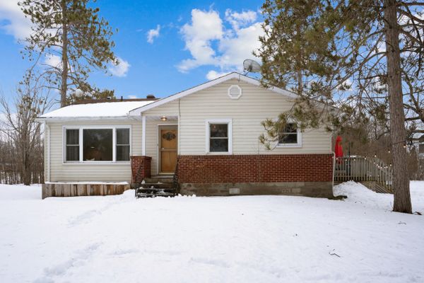 House in the winter with blue sky