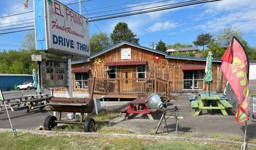 El Primo Family Restaurant with outdoor seating and a drive-thru.