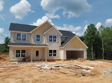 House undergoing siding remodel