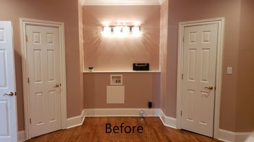 Before of an interior remodel