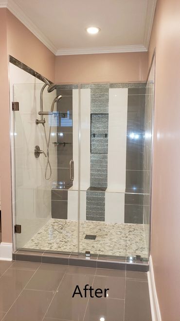 Remodeled shower