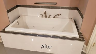 Remodeled bath tub
