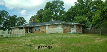 Before of a house remodel