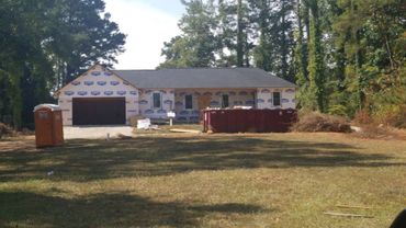 House undergoing siding remodel