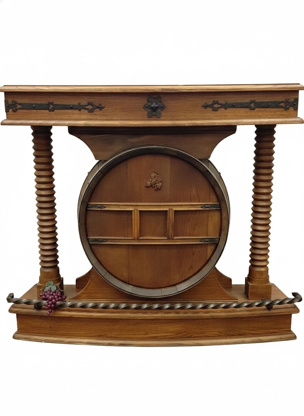 Rustic Oak Front Bar with Cellar Aesthetics. Call for Additional Product Information.