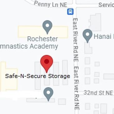 Map showing location of Safe-N-Secure Storage in Rochester MN