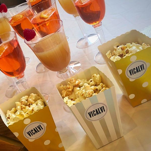 Branded popcorn boxes