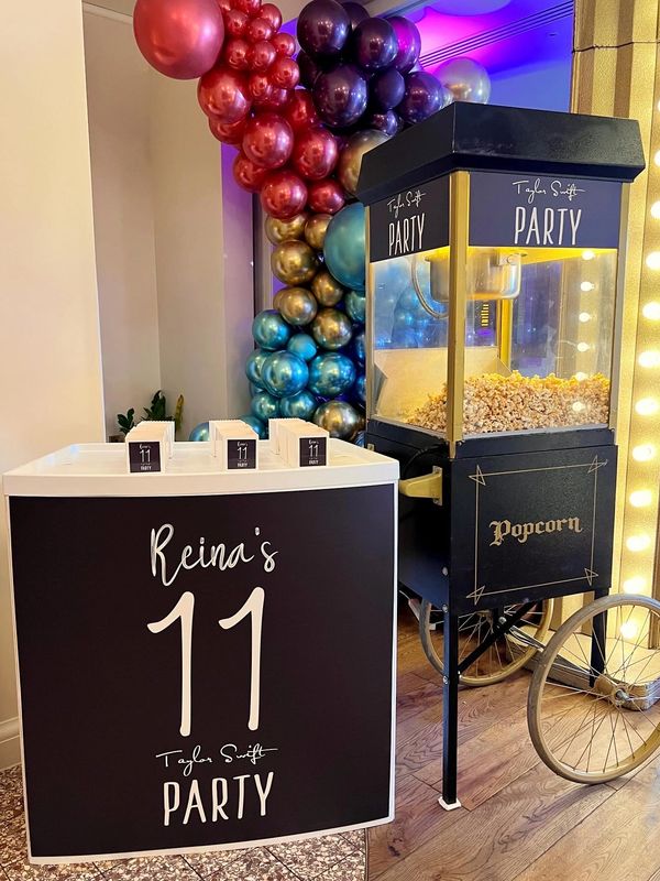 Taylor swift party popcorn hire