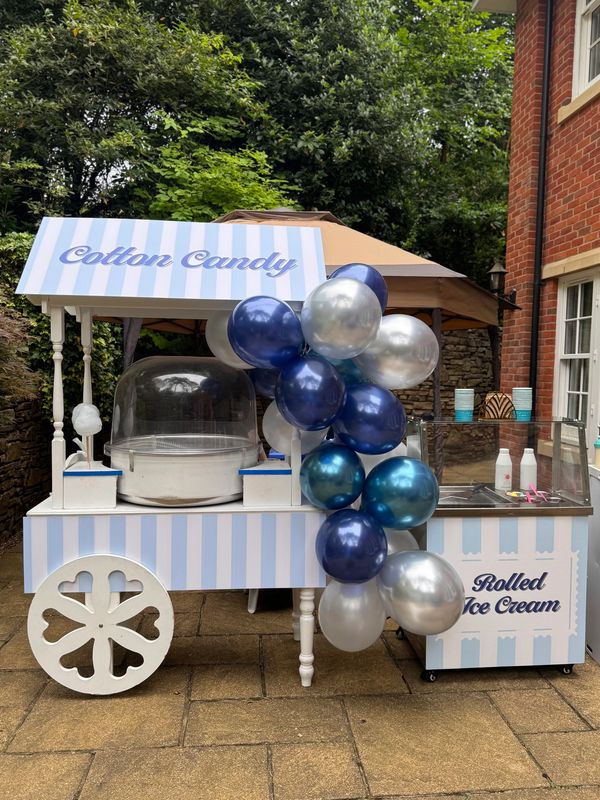 Blue & White Striped