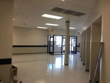 suspended acoustical ceiling and grid