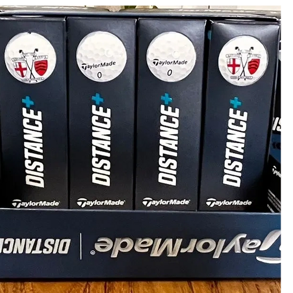 Society branded balls Taylor Made distance