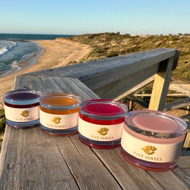 Lip care balm and scrub five senses duo kit