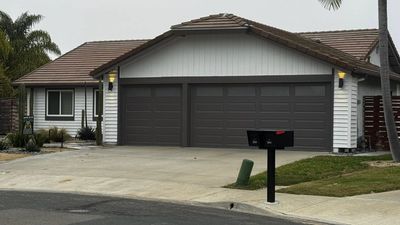 Newly painted house exterior.