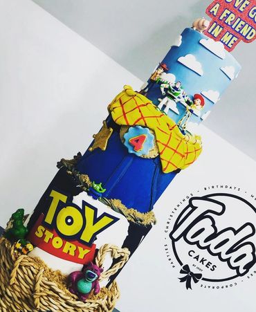 Bespoke Disney Themed 4 Tier Birthday Celebration Cake created by Tada Cakes by Jody