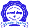 Seal for Olympian Doodles as a good dog breeder in responsible breeding program.