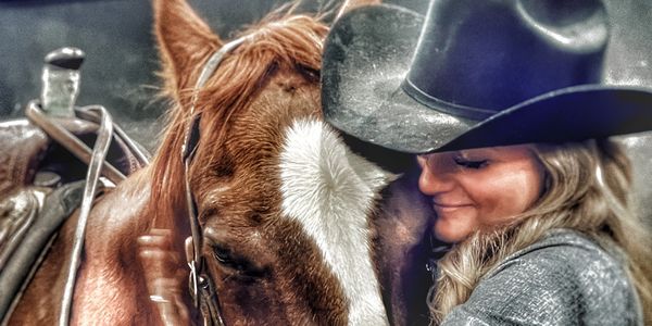 Amber proud of her horse