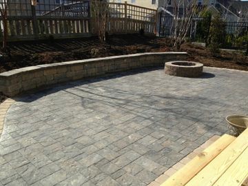 Patios | Outside firepits | Bench Seating | Pavers | Alpha Custom Exteiors