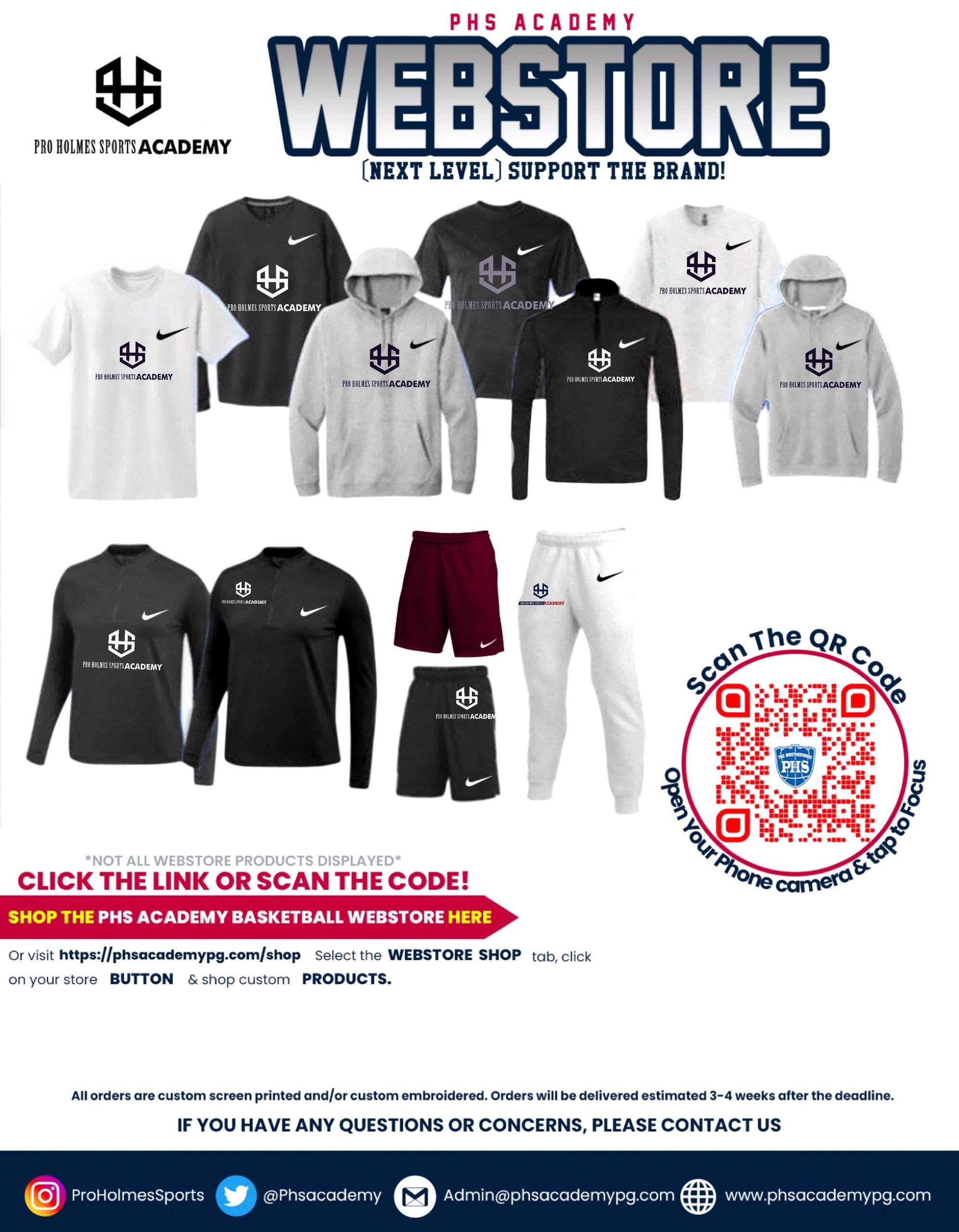 The official PHS Academy online store for  Athletic gear and apparel.