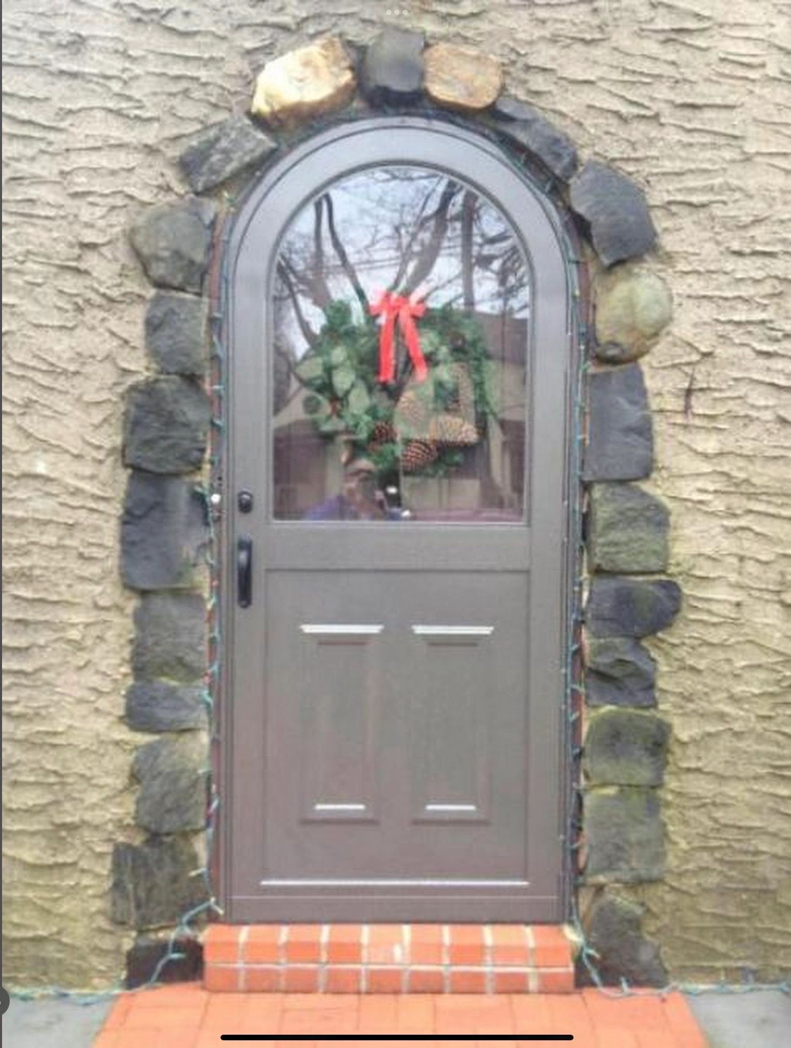 Arch top doors. Round top entrance doors.