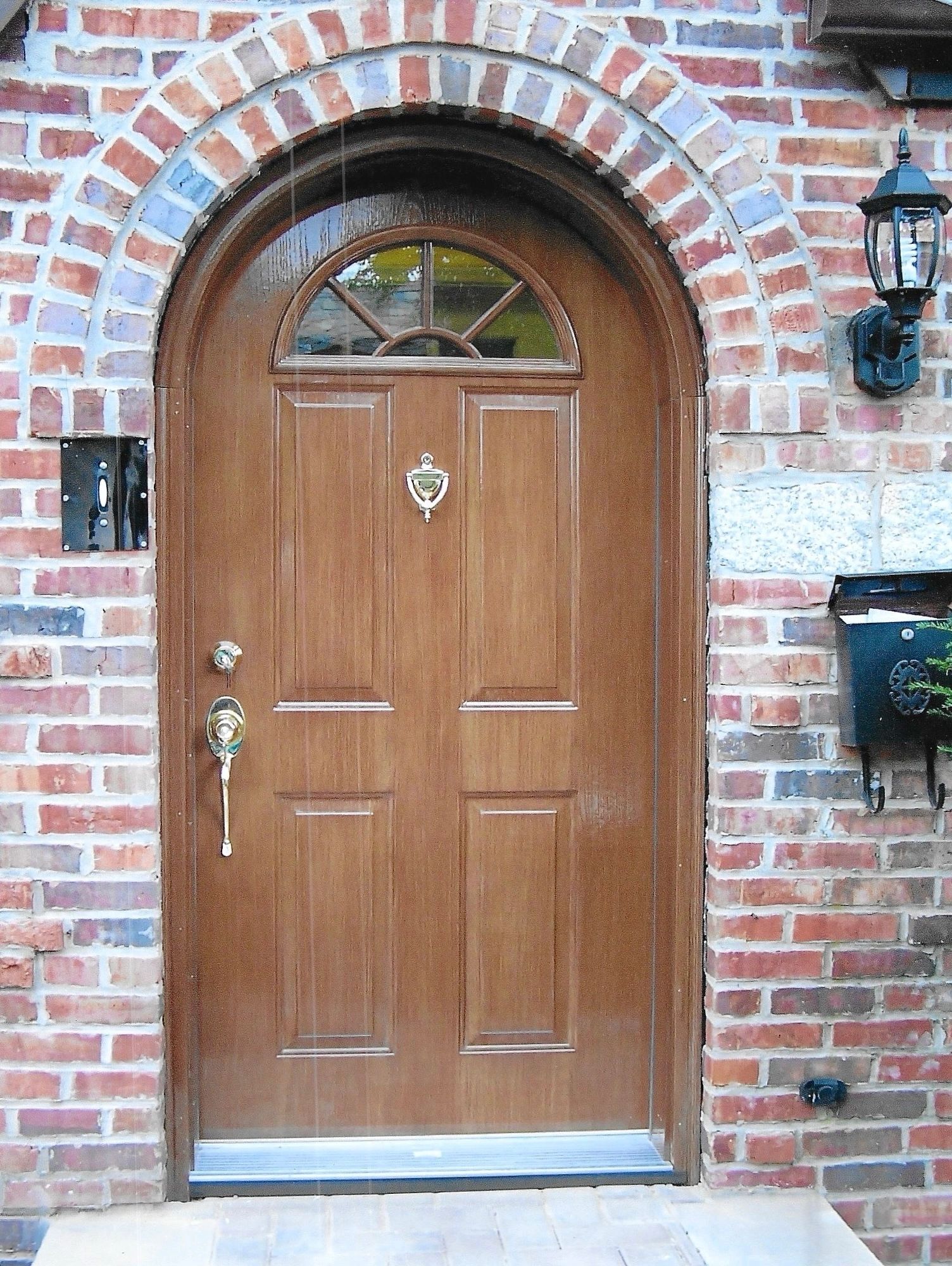 Arch top doors, round top doors, fiberglass doors, steel doors.