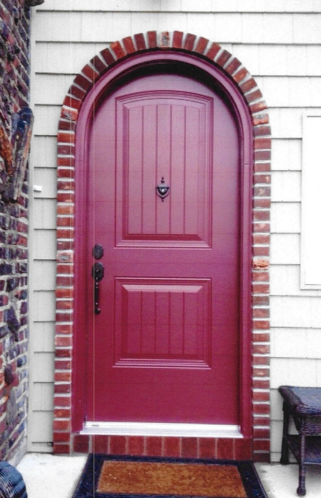 Arch top doors, round top doors, fiberglass doors, steel doors.