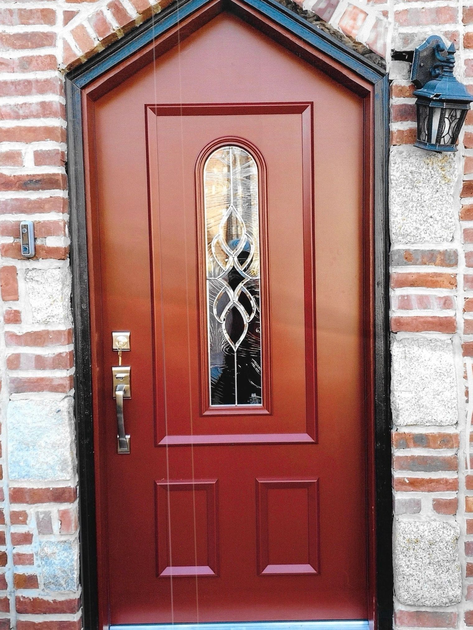 Arch top doors, round top doors, fiberglass doors, steel doors.