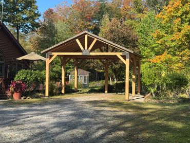 custom built carport/pavilion
