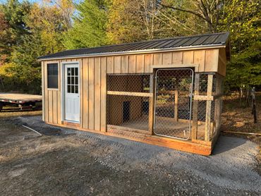 custom built life chicken coupon and shed storage strucure