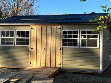 custom built shed, it was built on site
