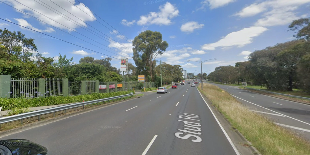 Google Maps image, Stud Road showing Professor Yoland Lim Health Care site.
