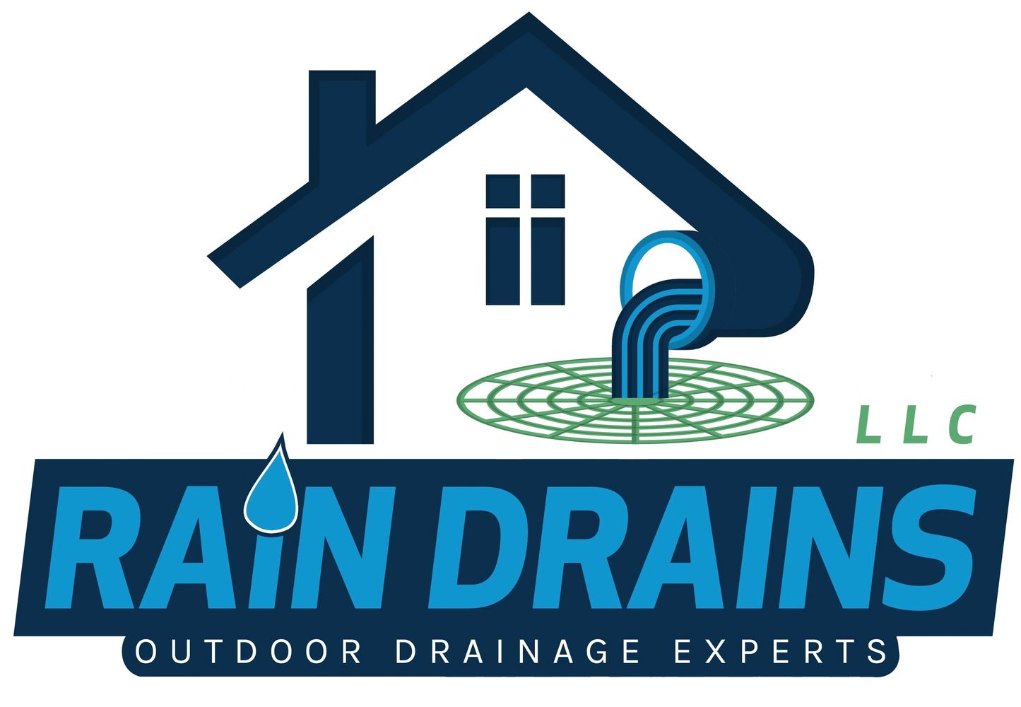 Rain Drains LLC, outdoor drainage. land lawn drainage