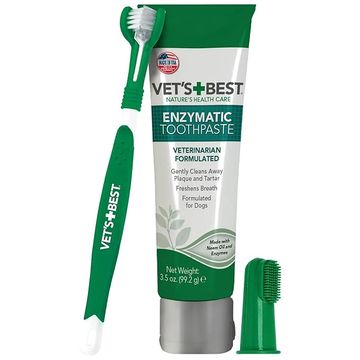 VETS BEST ENZYMATIC TOOTHPASTE KIT.