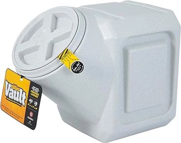 Gamma2 airtight dog food storage container.