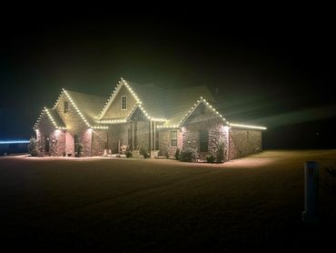 Warm white professional holiday lights